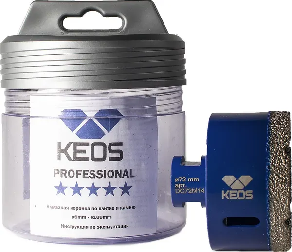 Изображение товара Коронка KEOS Pro 72мм M14 / DC72M14