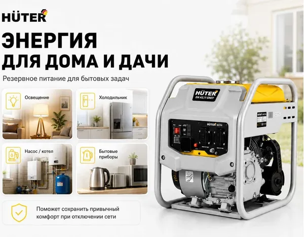 Изображение товара Инверторный генератор Huter Grey DN A3.7i (64/10/62)