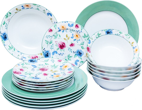 Изображение товара Набор столовой посуды JEWEL Грейс ПС0019-09 (19пр)