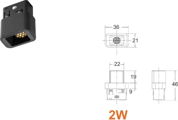 Изображение товара Трековый светильник ILedex Technical Vision 4822-018-L36-2W-24DG-4000K-BK