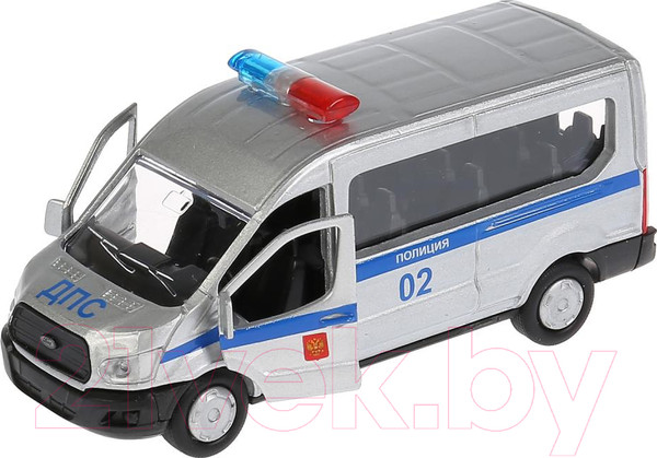 Изображение товара Автомобиль игрушечный Технопарк Ford Transit. Полиция / SB-18-18-P-WB