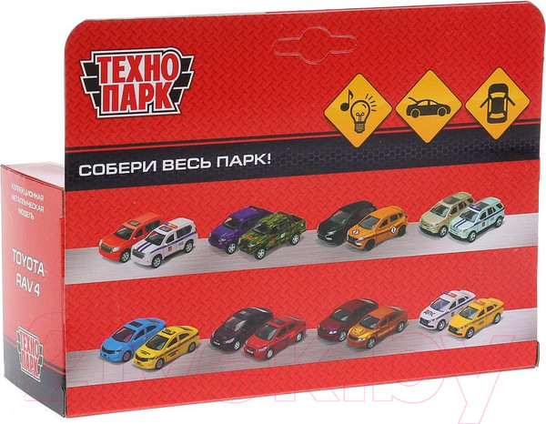 Изображение товара Автомобиль игрушечный Технопарк Toyota RAV4. Полиция / RAV4-P-SL