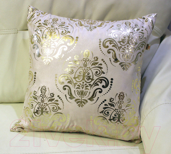 Изображение товара Подушка декоративная MATEX Luxury Обои / 14-027 (золото/бежевый)