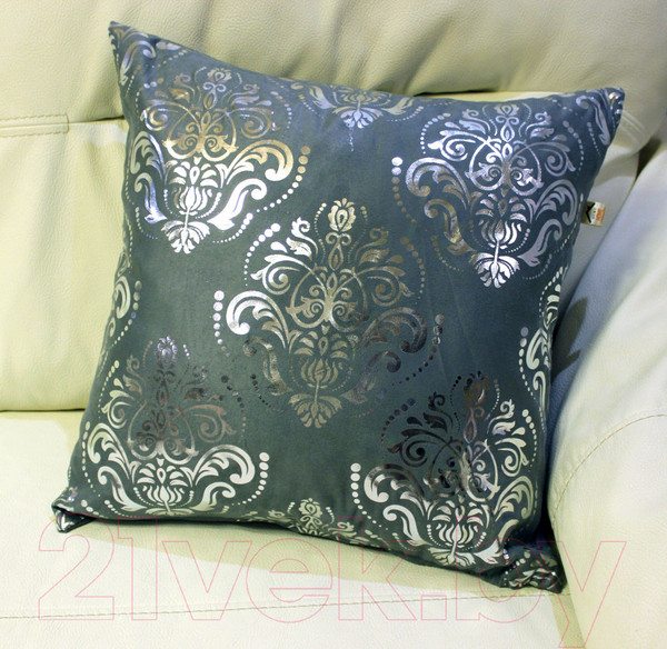 Изображение товара Подушка декоративная MATEX Luxury Обои / 14-034 (серебристый/серый)