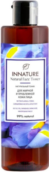 Изображение товара Тоник для лица Innature Натуральный для жирной и проблемной кожи (250мл)