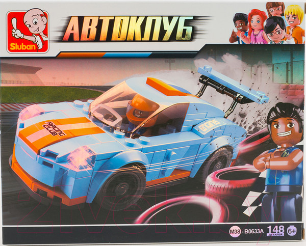 Изображение товара Конструктор Sluban Машина с фигуркой / M38-B0633A