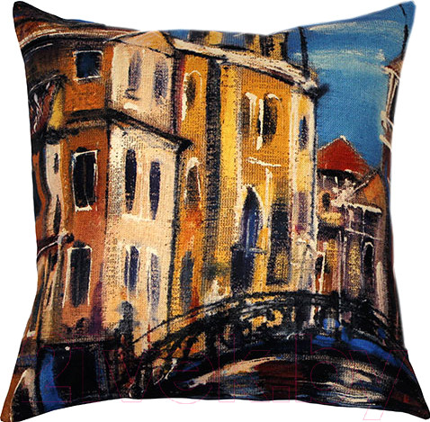 Изображение товара Подушка декоративная MATEX Travel Мост / 08-620 (синий)