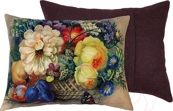 Изображение товара Подушка декоративная MATEX Travel Натюрморт / 08-606 (баклажановый)