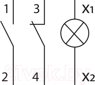 Изображение товара Кнопка на DIN-рейку TDM SQ0214-0017