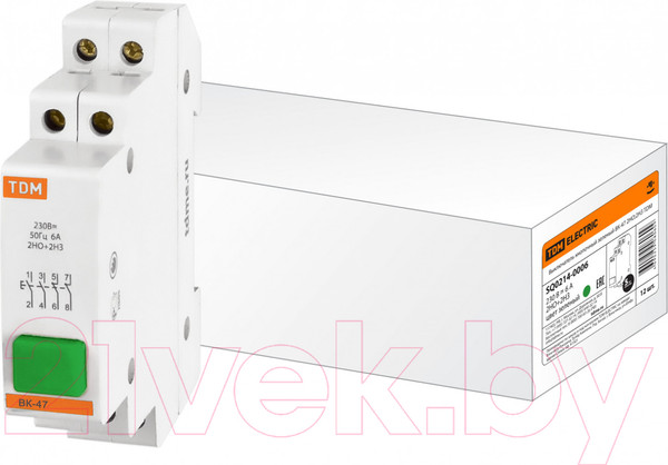 Изображение товара Кнопка на DIN-рейку TDM SQ0214-0006