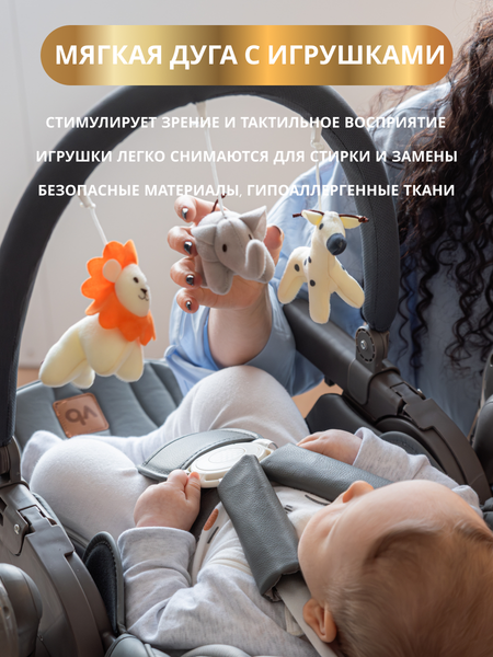 Изображение товара Стульчик для кормления VipBaby Polly 4в1 (Graphite)