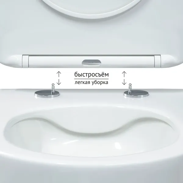 Изображение товара Унитаз подвесной с инсталляцией Berges Ventas Rimless + Visam Slim 525 / EX-043344 (с кнопкой)