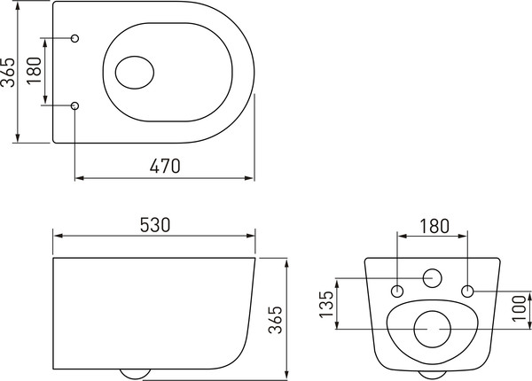 Изображение товара Унитаз подвесной с инсталляцией Berges Tornas Rimless + Visam Slim 525 / EX-043409 (с кнопкой, с сиденьем)
