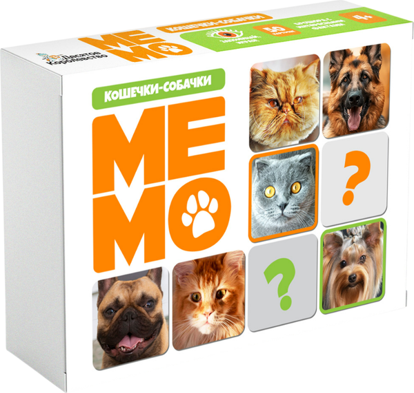 Изображение товара Настольная игра Десятое королевство Мемо Кошечки-собачки / 05996