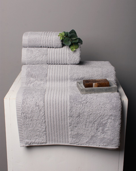 Изображение товара Набор полотенец YOTSUBA Classik Махра 35x60/50x90/70x140 500г (светло-серый)