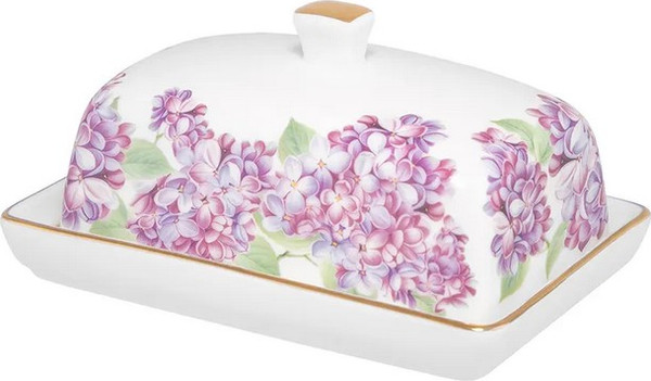 Изображение товара Масленка Elan Gallery Сирень New Bone China / 420830