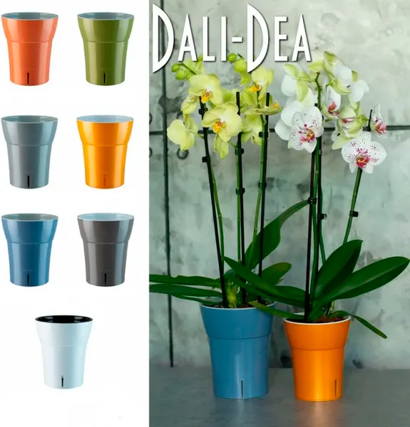 Изображение товара Кашпо Santino Dali-Dea DDEA125WHT/BL (оливковый-серый)