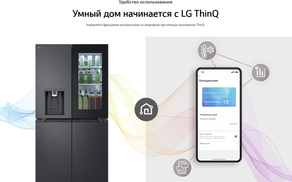 Изображение товара Холодильник с морозильником LG GC-X24FFCBB