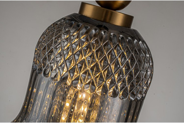 Изображение товара Потолочный светильник Belfast Herbison A1953-B-A3 GR GL (золотой/стекло/серый)