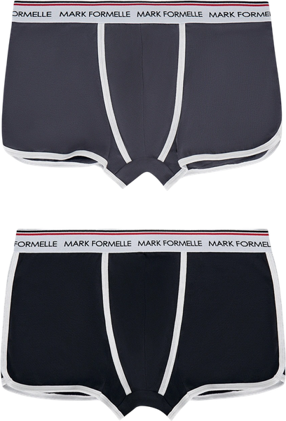 Изображение товара Комплект мужских трусов Mark Formelle 411165-2 (р.82-92, графит/черный)