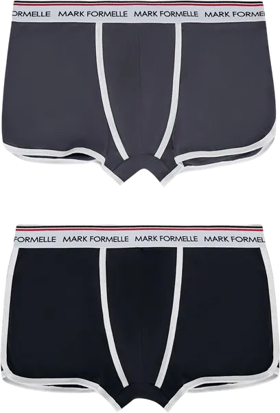 Изображение товара Комплект мужских трусов Mark Formelle 411165-2 (р.94-104, графит/черный)