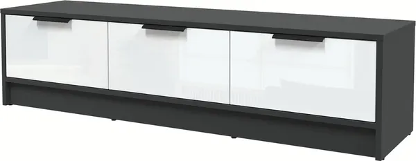 Изображение товара Тумба Interline ТВ Концепт КТ-ТВ3-35 Глосс (антрацит/белый глянец)