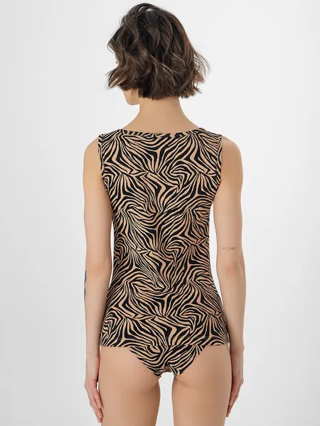 Изображение товара Майка домашняя Mark Formelle 422208/1 (р.164/170-88-94, анималистичный принт на бежевом)