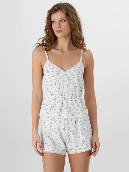 Изображение товара Пижама Mark Formelle 562320/1 (р.164/170-96-102, цветы на холодном молоке)