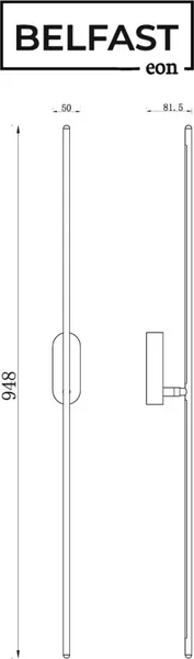 Изображение товара Бра Belfast Skipton 85001-1W-L BL (черный)