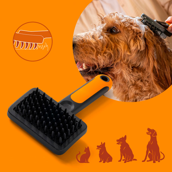 Изображение товара Щетка для животных Fiskars Силиконовая / 2009140