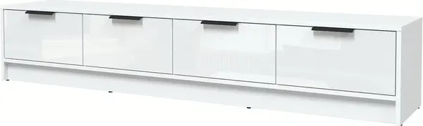 Изображение товара Тумба Interline ТВ Концепт КТ-ТВ4-35 Глосс (белый платинум/белый глянец)