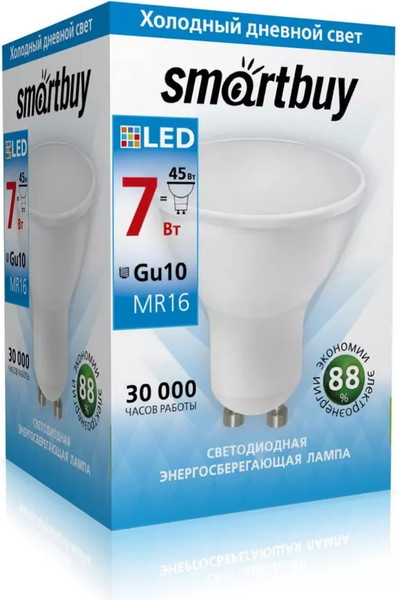 Изображение товара Лампа SmartBuy SBL-GU10-7-40K