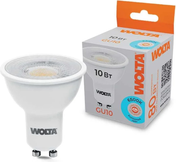 Изображение товара Лампа Wolta WSTD-PAR16-220V10W6KGU10-L