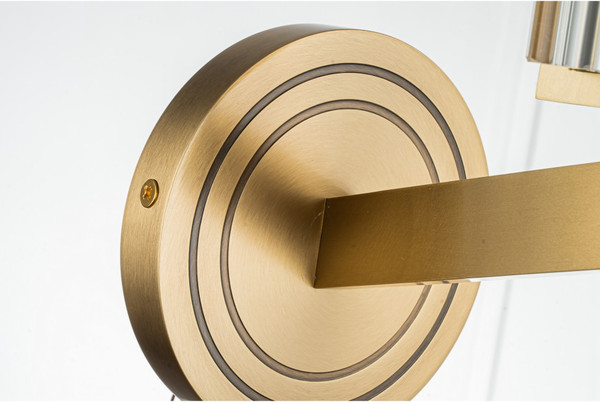 Изображение товара Бра Belfast Malone 6035-1 BR CL (латунь/стекло)