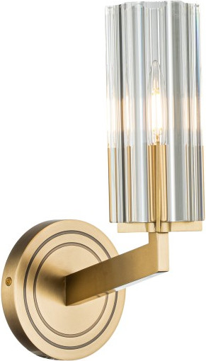 Изображение товара Бра Belfast Malone 6035-1 BR CL (латунь/стекло)