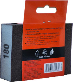 Изображение товара Губка абразивная Firsttool 180 прямоугольная 100x70x25мм / F060187