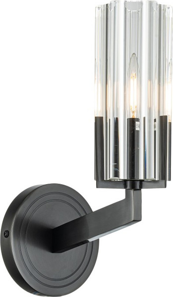 Изображение товара Бра Belfast Malone 6035-1 BL CL  (черный/стекло)