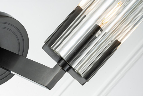 Изображение товара Бра Belfast Malone 6035-1 BL CL  (черный/стекло)