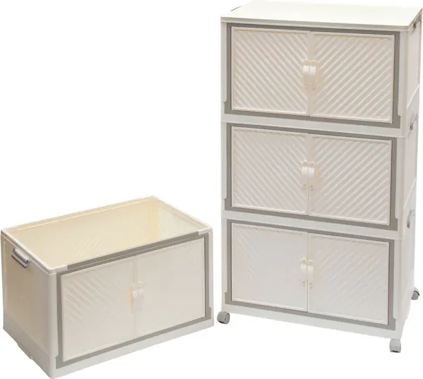 Изображение товара Комод пластиковый Runis 65х42х146см / 16-33 (сливочный)