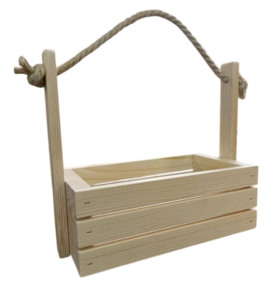 Изображение товара Ящик декоративный KraftHouse Без уголков 25x14x9.5 / 2046561854841 (натуральный)