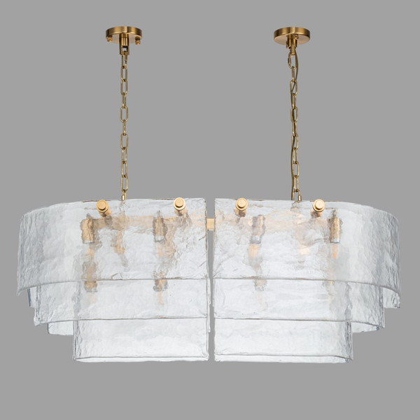 Изображение товара Люстра Belfast Erskine 22352-1000-12 GL CL (золотой/стекло)