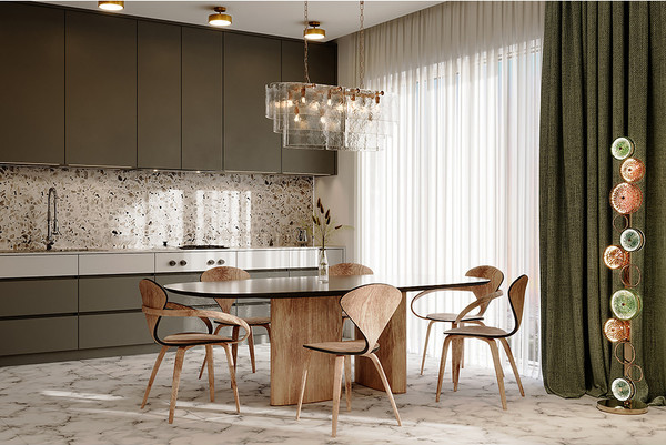 Изображение товара Люстра Belfast Erskine 22352-1000-12 GL CL (золотой/стекло)