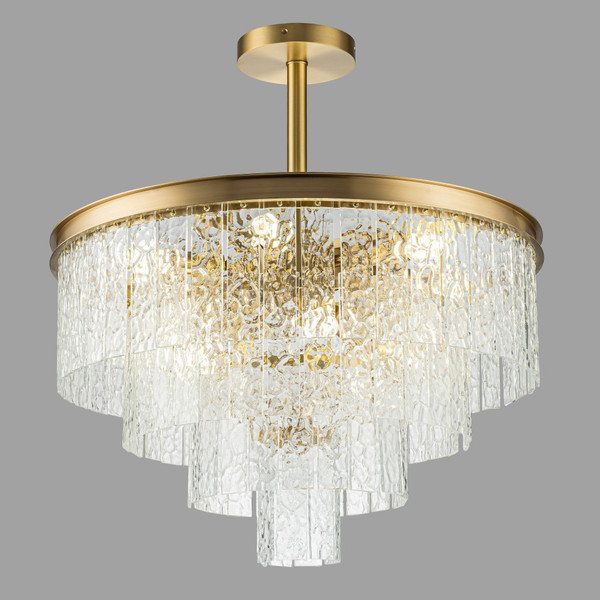 Изображение товара Люстра Belfast Harland 6308-6 BR CL (латунь/стекло)