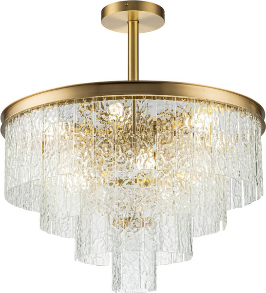 Изображение товара Люстра Belfast Harland 6308-6 BR CL (латунь/стекло)