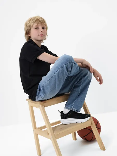 Изображение товара Футболка спортивная детская FN Classic / KFN4012003-000 (р.130, черный)