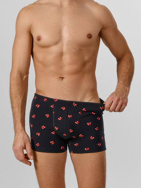 Изображение товара Трусы мужские Mark Formelle 411134 (р.94-104, боксерские перчатки на черном)