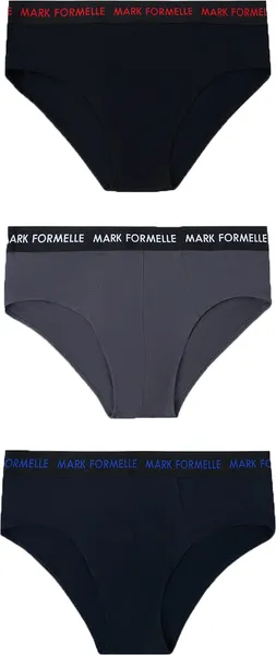 Изображение товара Комплект мужских трусов Mark Formelle 411170-3 (р.94-104, графит/неви/черный)