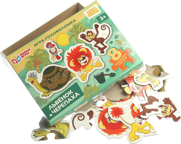 Изображение товара Развивающая игра Умные игры Львёнок и Черепаха. Союзмультфильм / 4630395043458