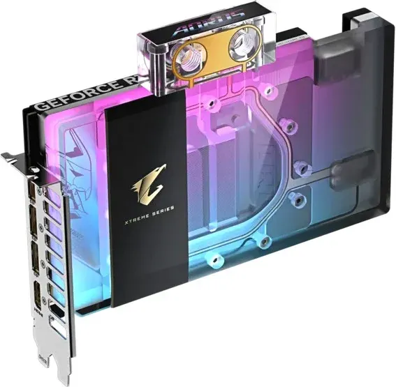 Изображение товара Видеокарта Gigabyte Aorus GeForce RTX 5080 Xtreme Waterforce WB 16G GDDR7 (GV-N5080AORUSX WB-16GD)