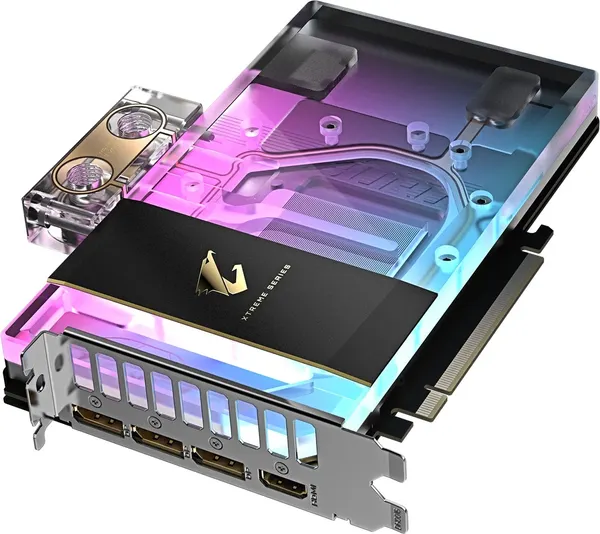 Изображение товара Видеокарта Gigabyte Aorus GeForce RTX 5080 Xtreme Waterforce WB 16G GDDR7 (GV-N5080AORUSX WB-16GD)